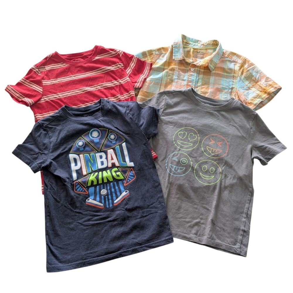 Cat & Jack Boys Short Sleeve T-shirts Bundle size S 6/7